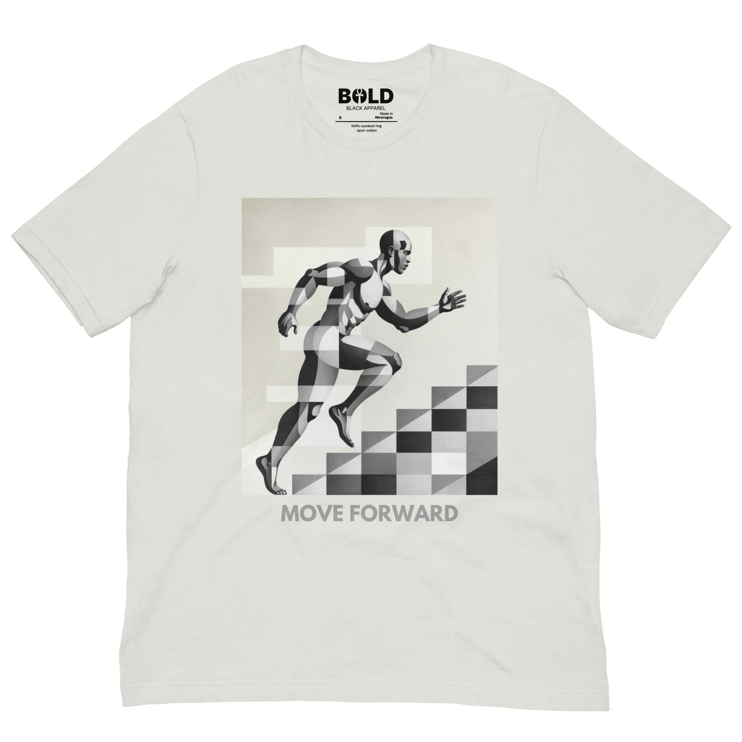 Move Forward T-Shirt - Bold Black Apparel