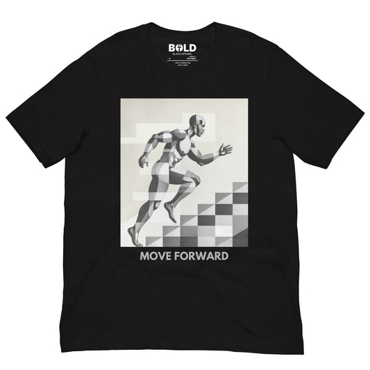 Move Forward T-Shirt - Bold Black Apparel
