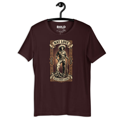 Nat Love Black Cowboy T-Shirt - Bold Black Apparel