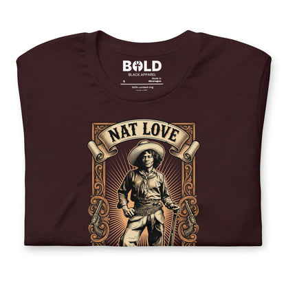 Nat Love Black Cowboy T-Shirt - Bold Black Apparel
