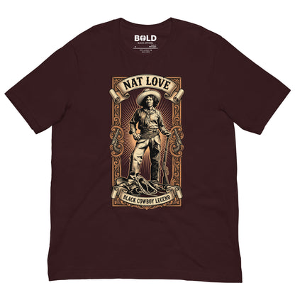 Nat Love Black Cowboy T-Shirt - Bold Black Apparel