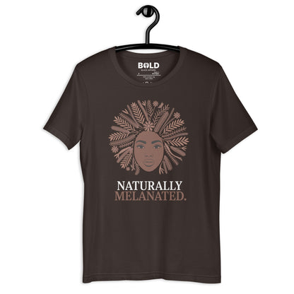 Naturally Melanated T-Shirt - Bold Black Apparel