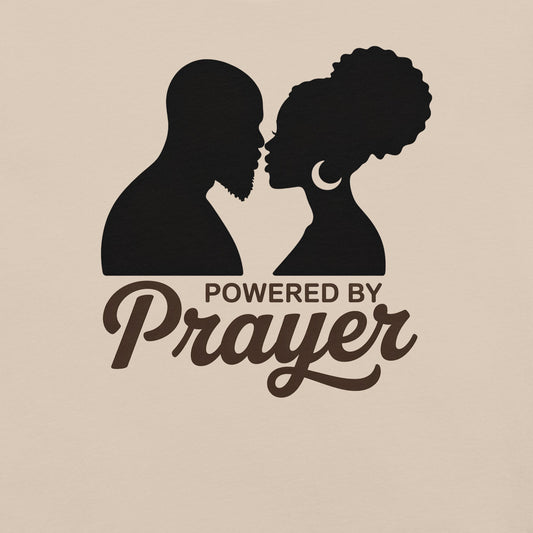 Powered by Prayer T-Shirt - Bold Black Apparel