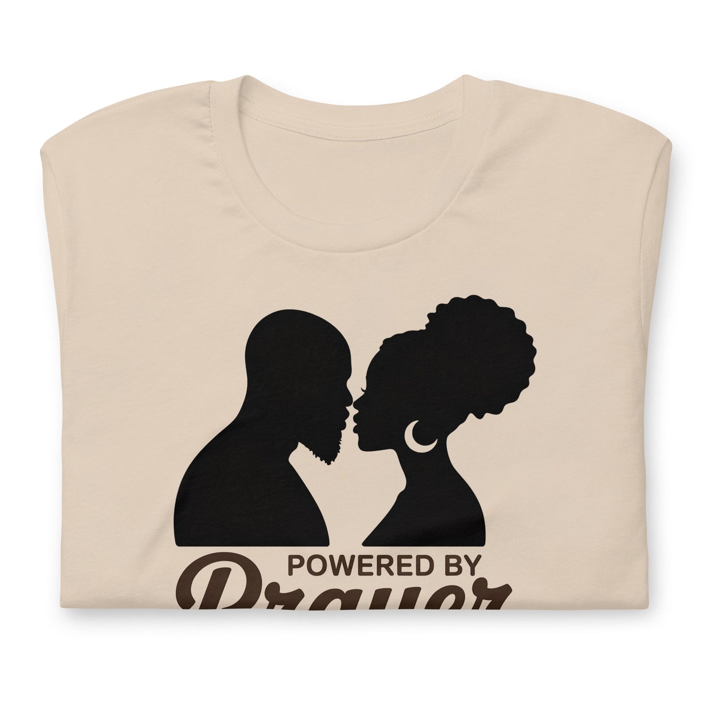 Powered by Prayer T-Shirt - Bold Black Apparel