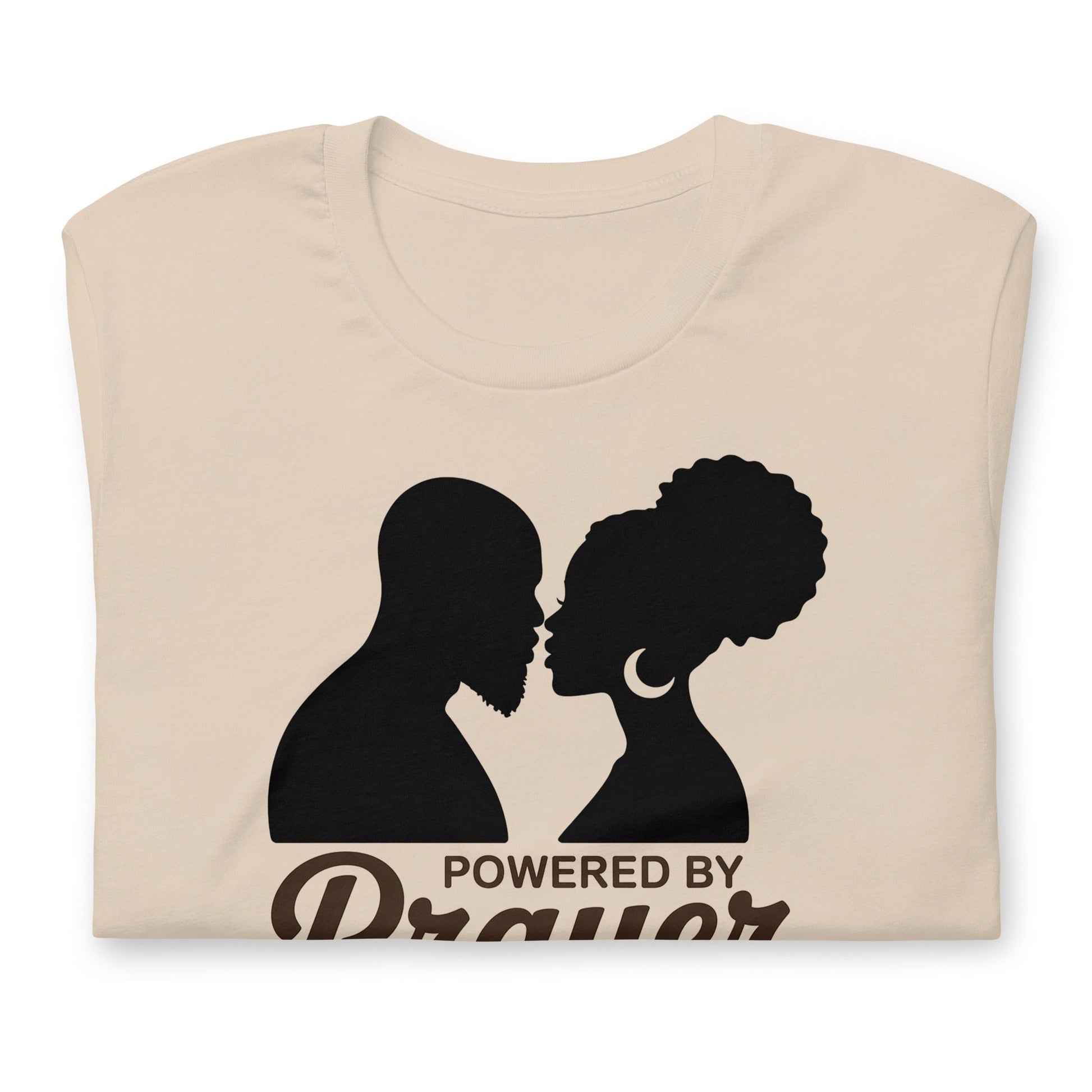 Powered by Prayer T-Shirt - Bold Black Apparel