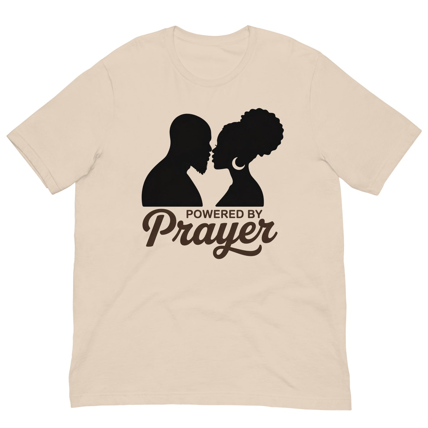 Powered by Prayer T-Shirt - Bold Black Apparel