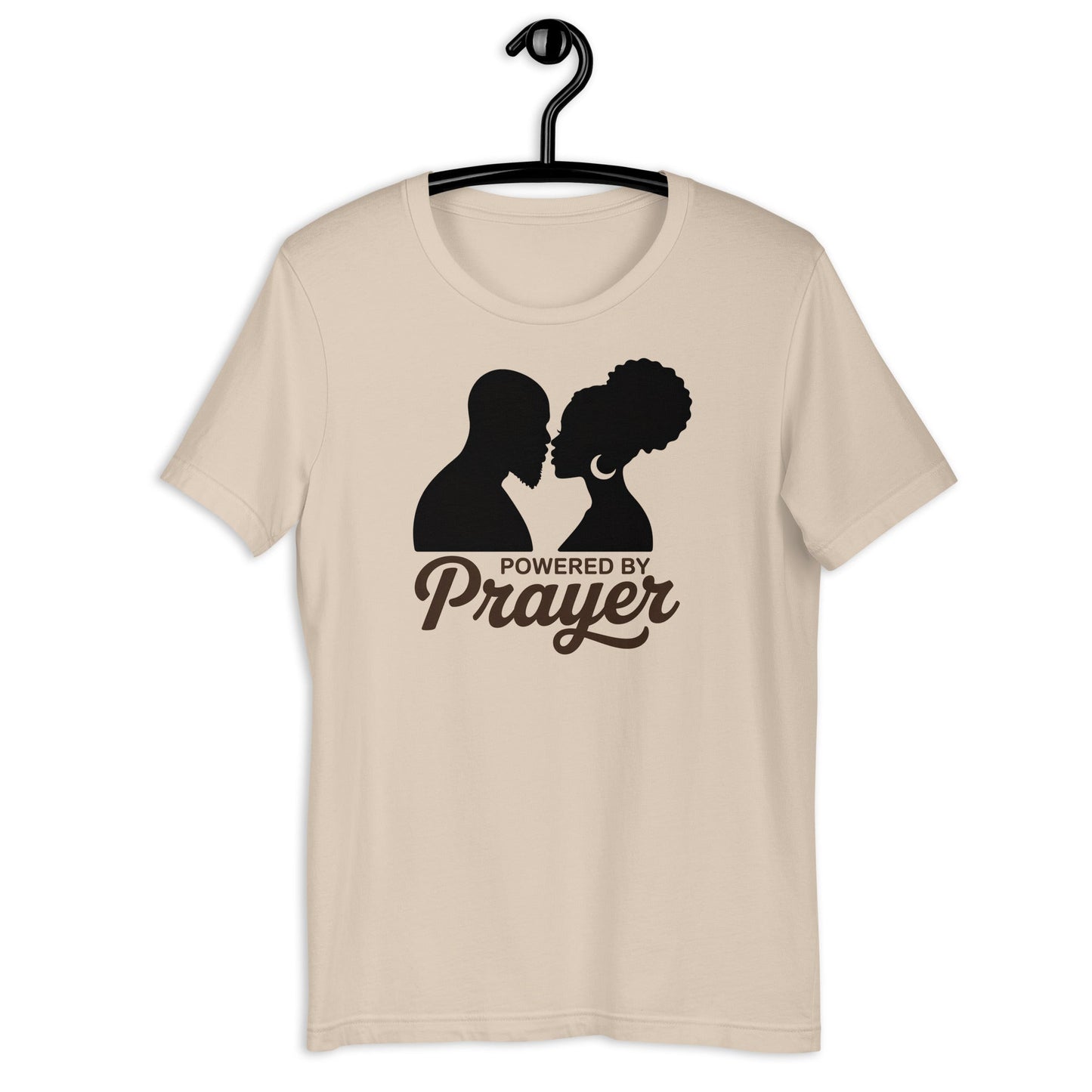 Powered by Prayer T-Shirt - Bold Black Apparel