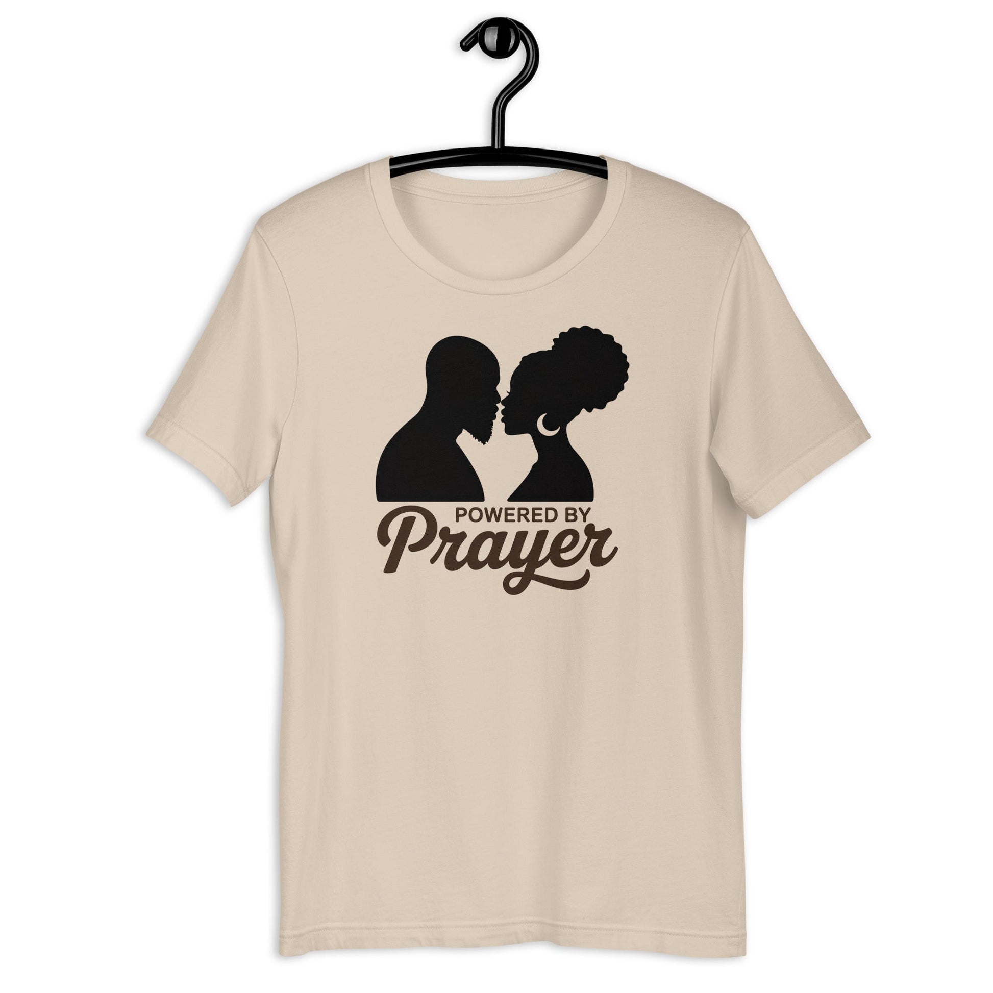 Powered by Prayer T-Shirt - Bold Black Apparel