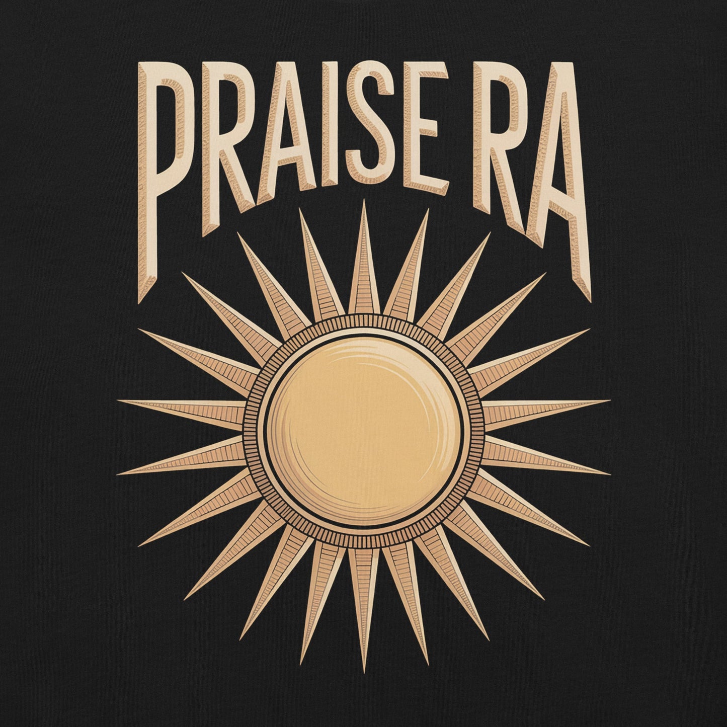 Praise Ra T-Shirt - Bold Black Apparel