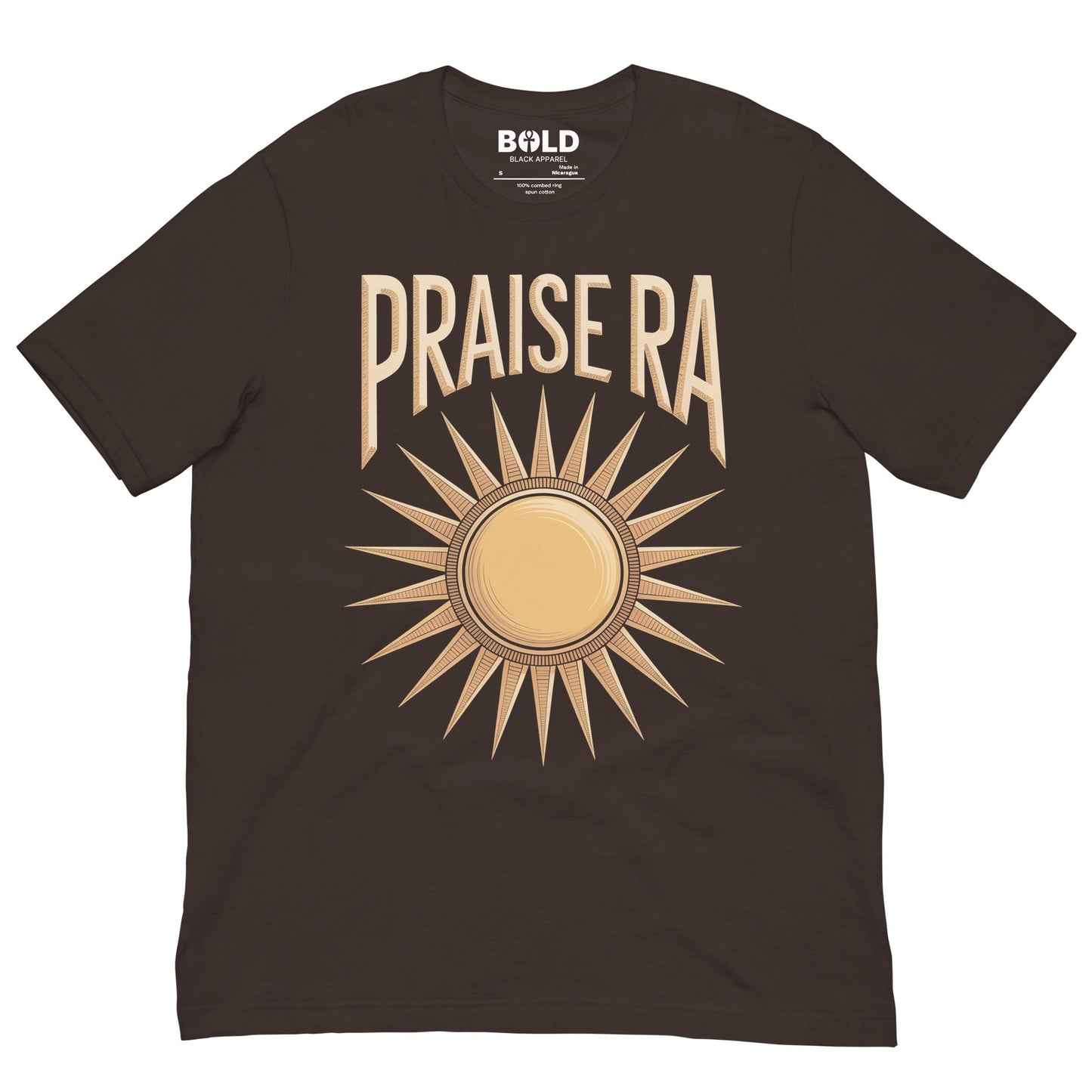 Praise Ra T-Shirt - Bold Black Apparel