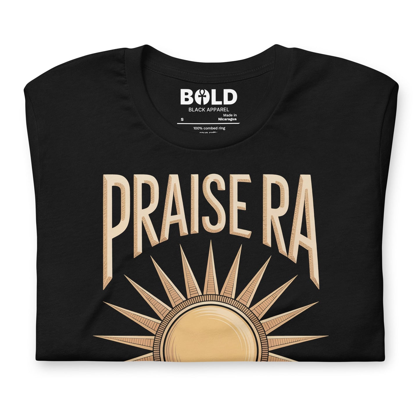 Praise Ra T-Shirt - Bold Black Apparel