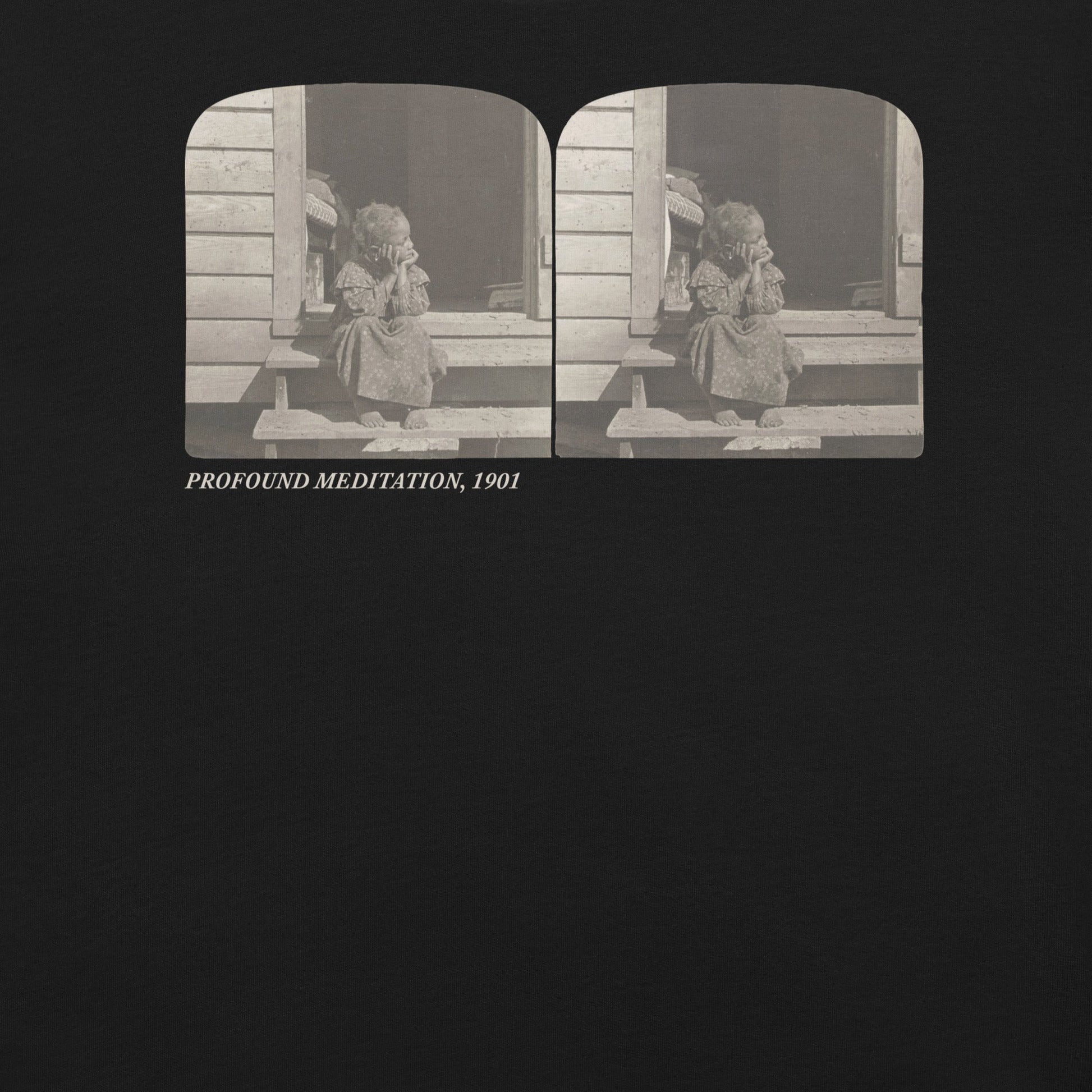 Profound Meditation T-Shirt - Bold Black Apparel