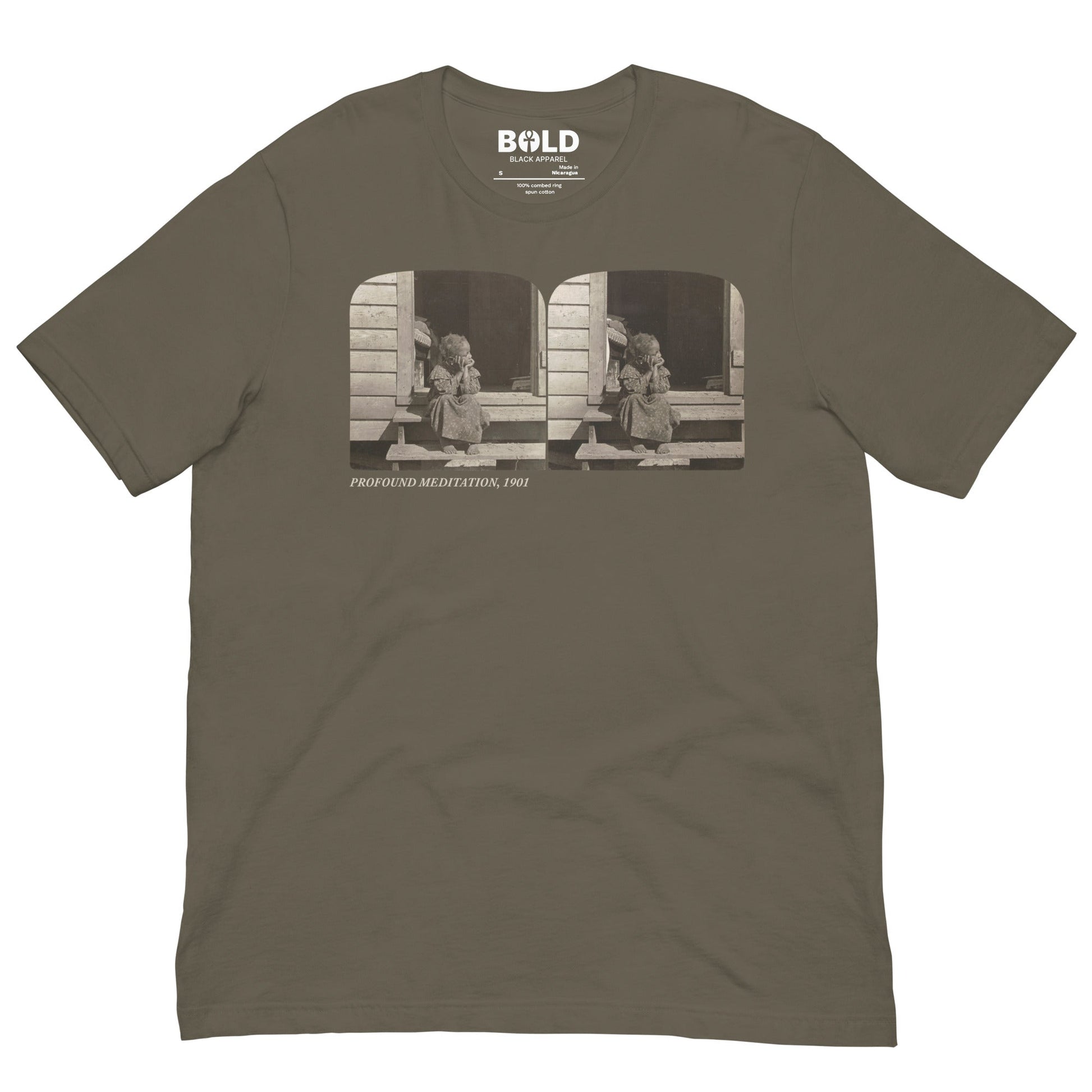 Profound Meditation T-Shirt - Bold Black Apparel