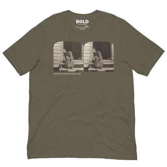 Profound Meditation T-Shirt - Bold Black Apparel