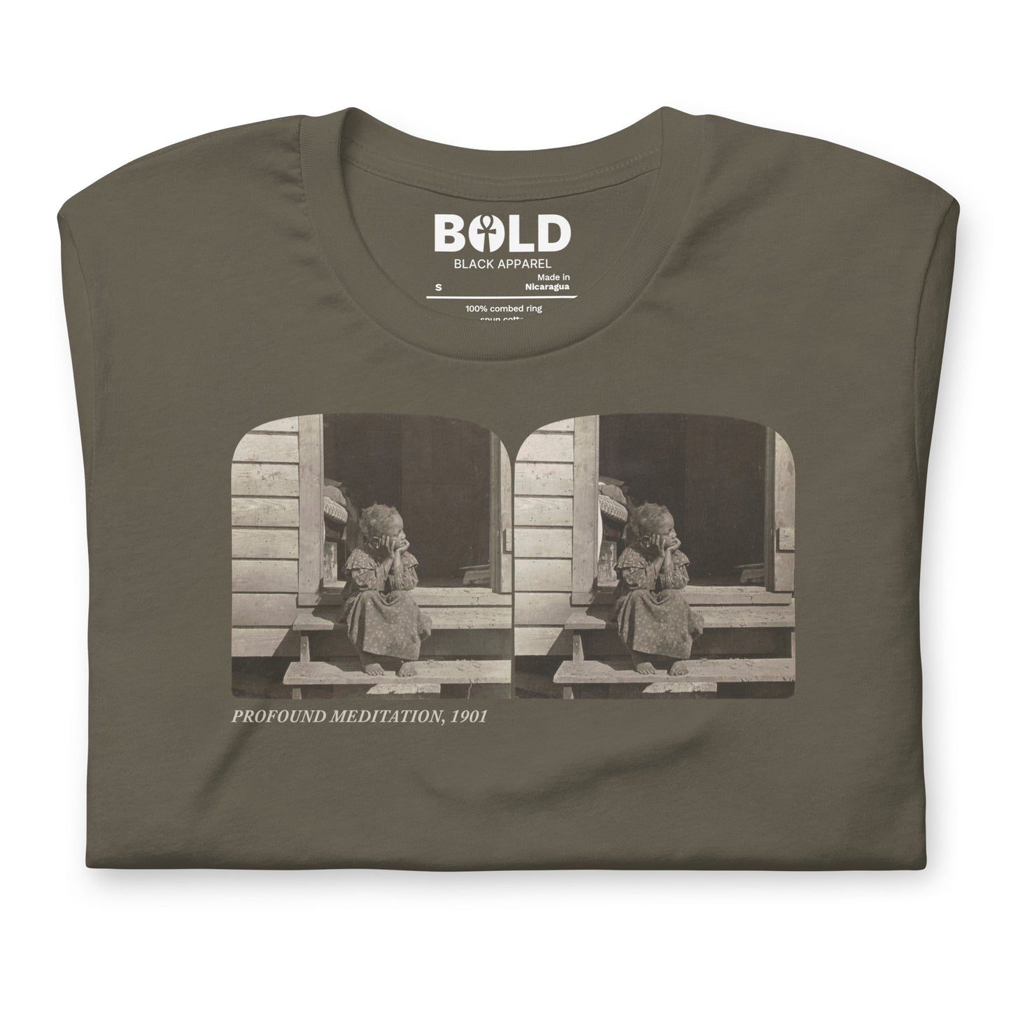 Profound Meditation T-Shirt - Bold Black Apparel