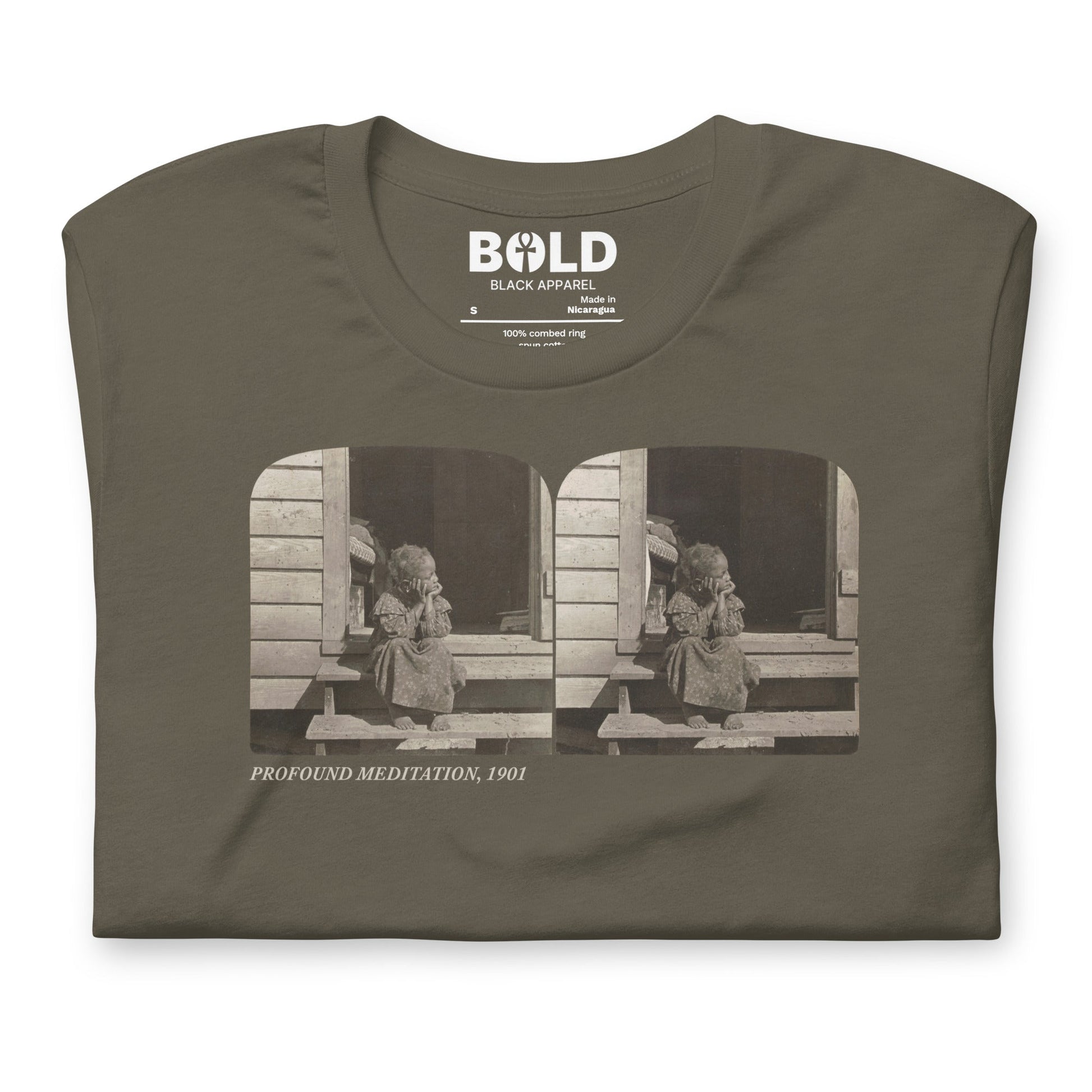 Profound Meditation T-Shirt - Bold Black Apparel