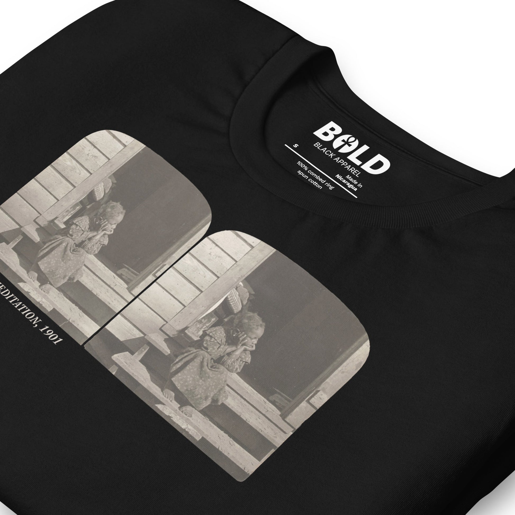 Profound Meditation T-Shirt - Bold Black Apparel