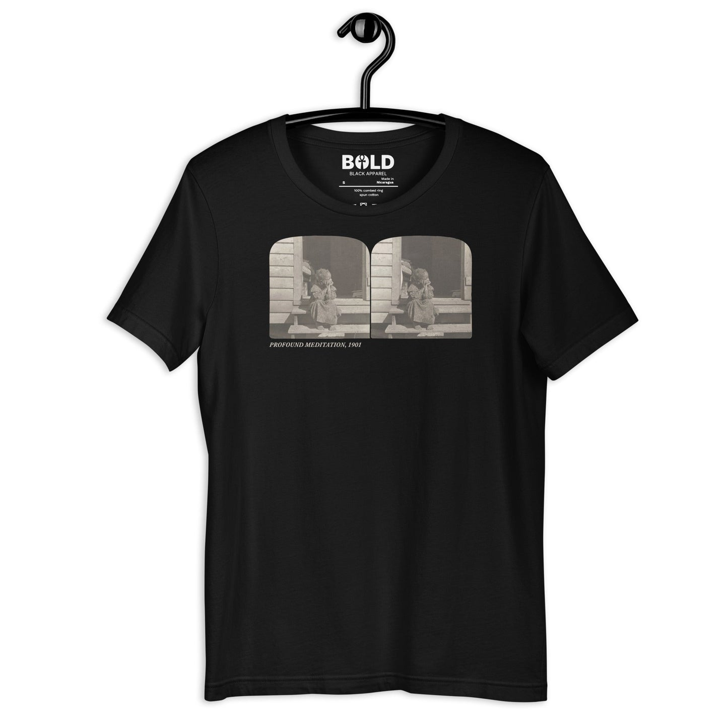 Profound Meditation T-Shirt - Bold Black Apparel