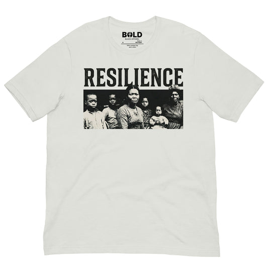 Resilience Black Family Portrait T-Shirt - Bold Black Apparel