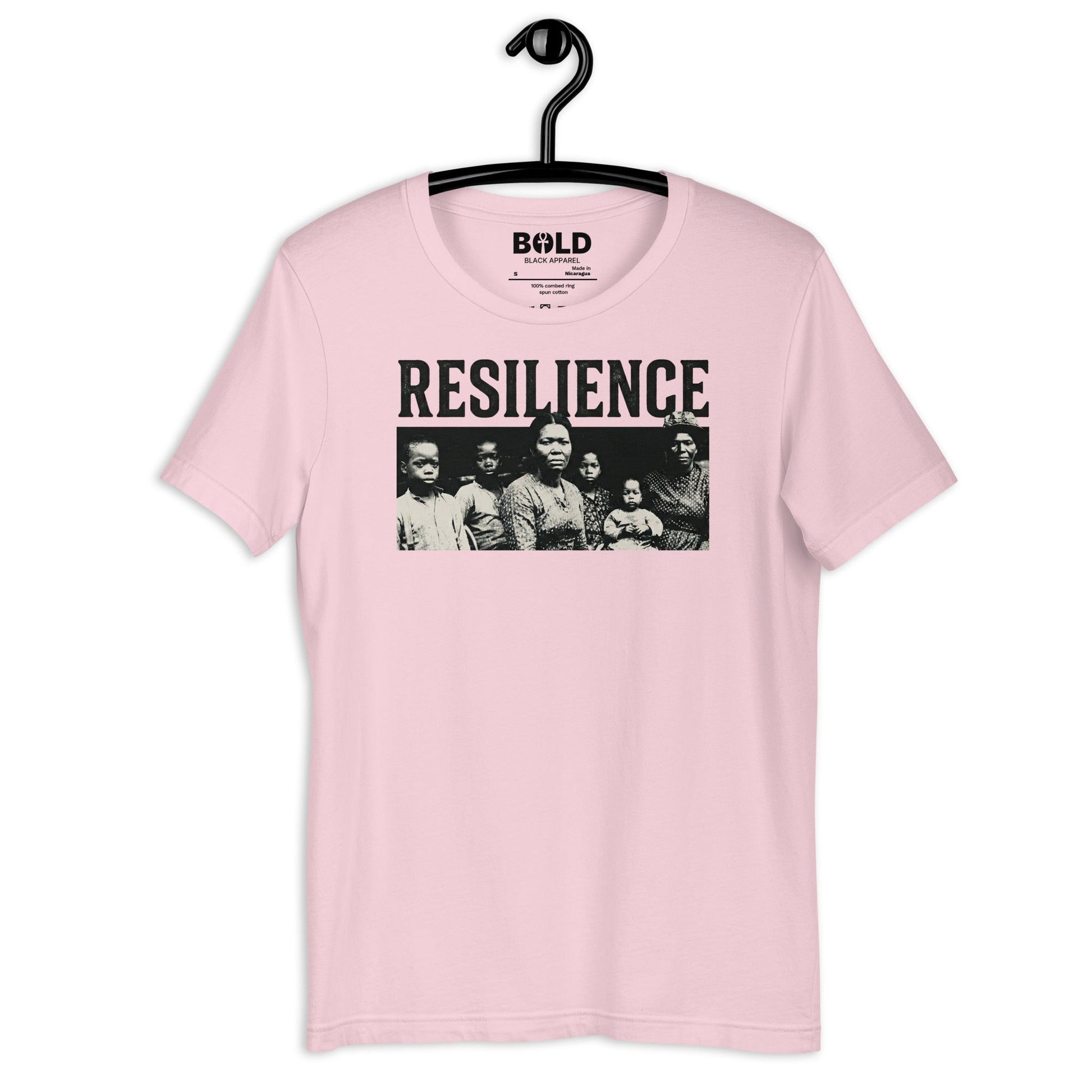 Resilience Black Family Portrait T-Shirt - Bold Black Apparel