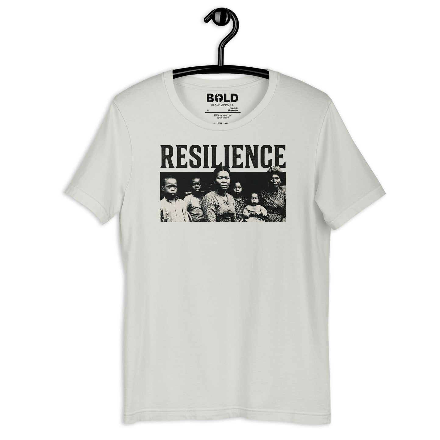 Resilience Black Family Portrait T-Shirt - Bold Black Apparel