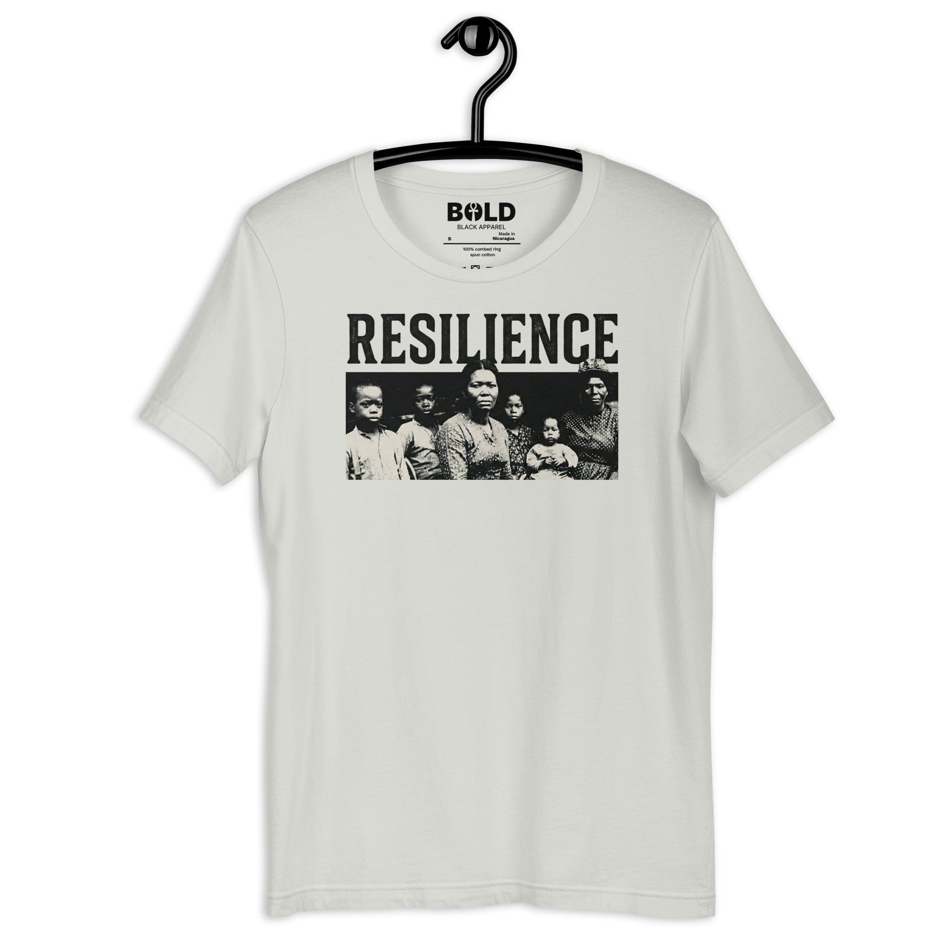 Resilience Black Family Portrait T-Shirt - Bold Black Apparel