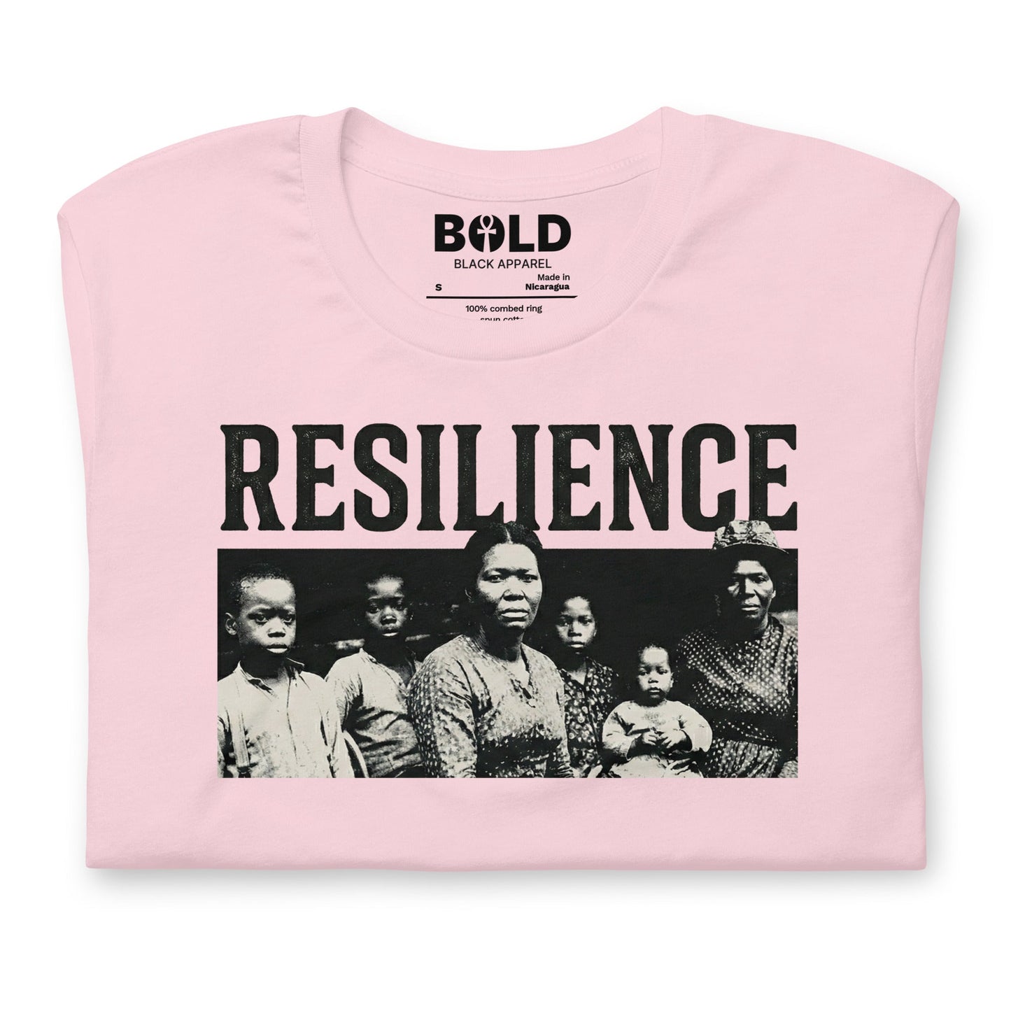 Resilience Black Family Portrait T-Shirt - Bold Black Apparel