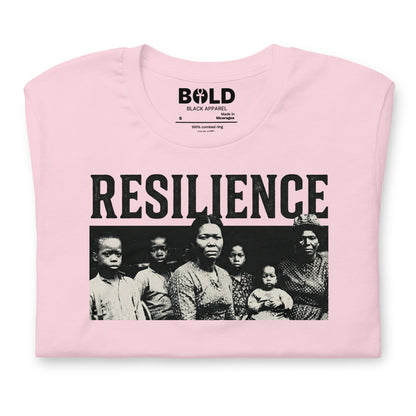 Resilience Black Family Portrait T-Shirt - Bold Black Apparel