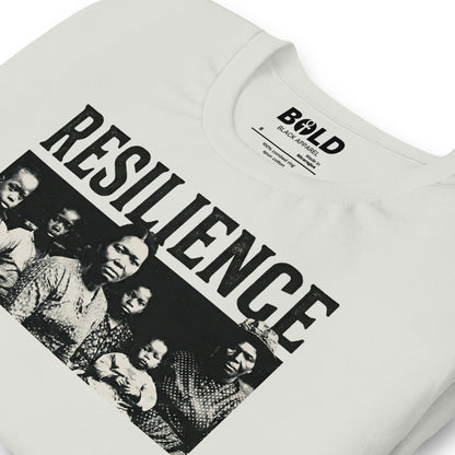 Resilience Black Family Portrait T-Shirt - Bold Black Apparel