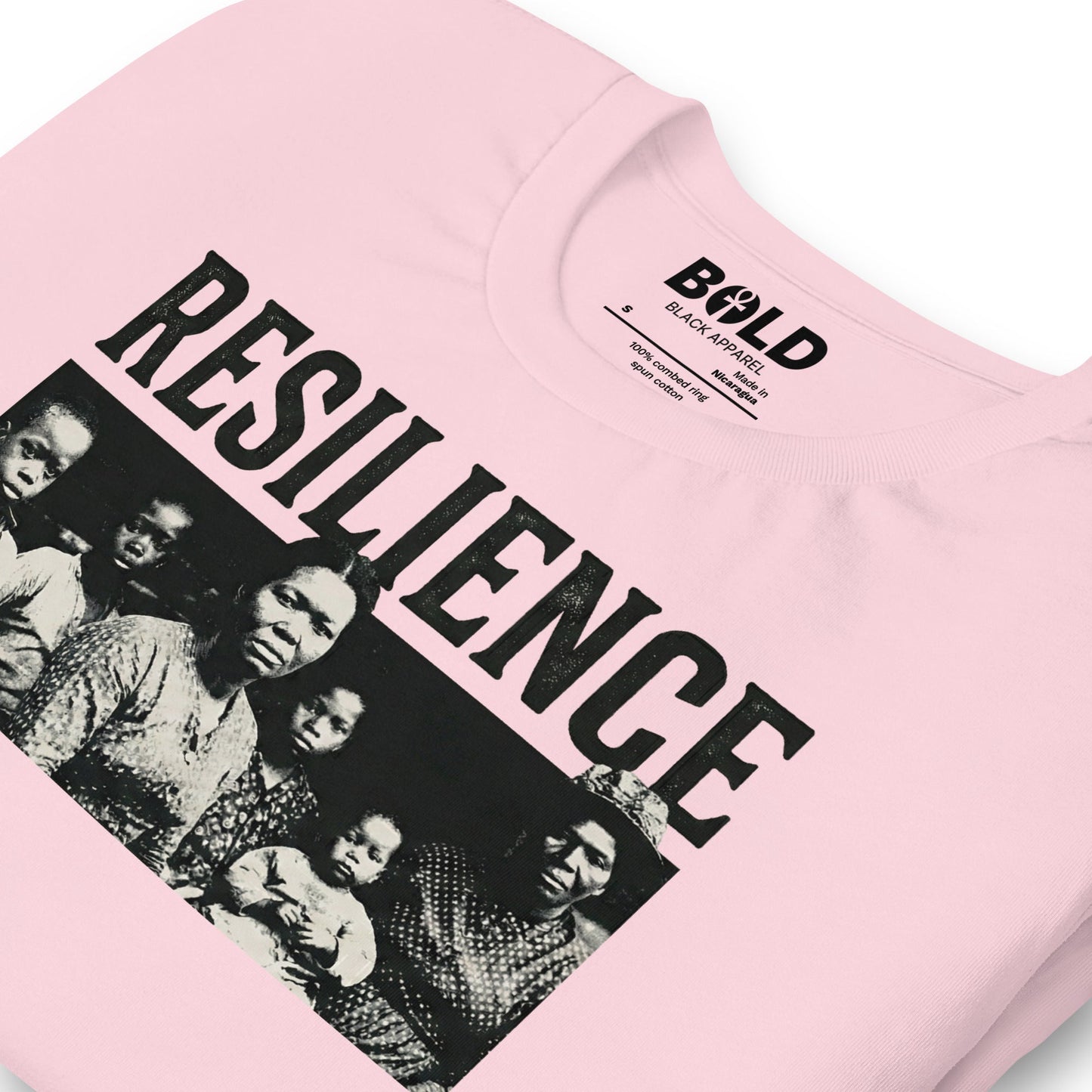 Resilience Black Family Portrait T-Shirt - Bold Black Apparel