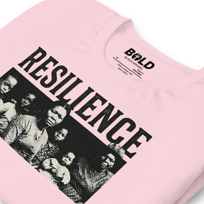 Resilience Black Family Portrait T-Shirt - Bold Black Apparel