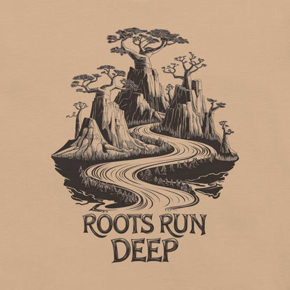 Roots Run Deep T-Shirt - Bold Black Apparel