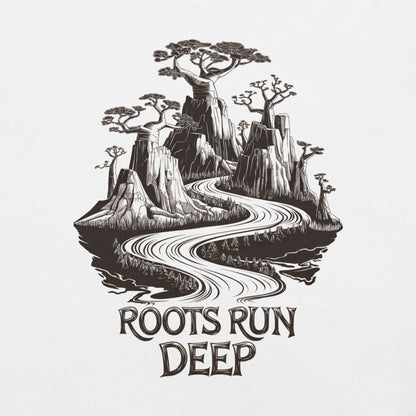 Roots Run Deep T-Shirt - Bold Black Apparel
