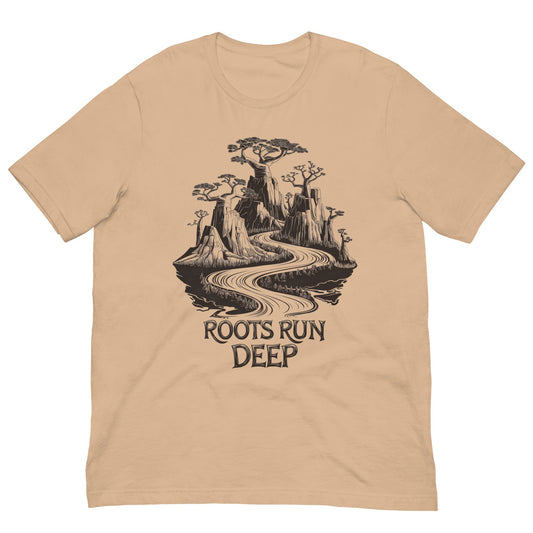 Roots Run Deep T-Shirt - Bold Black Apparel