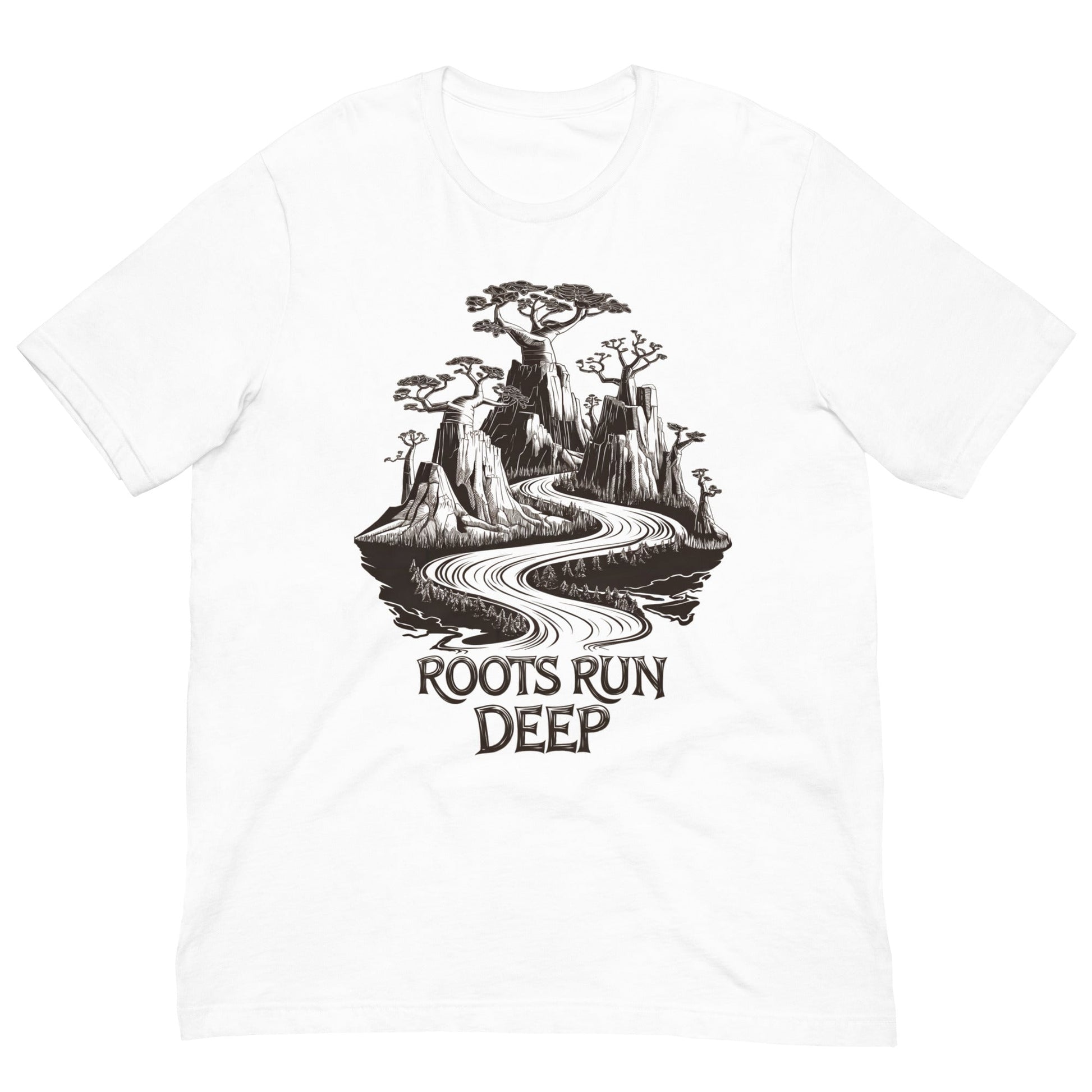 Roots Run Deep T-Shirt - Bold Black Apparel