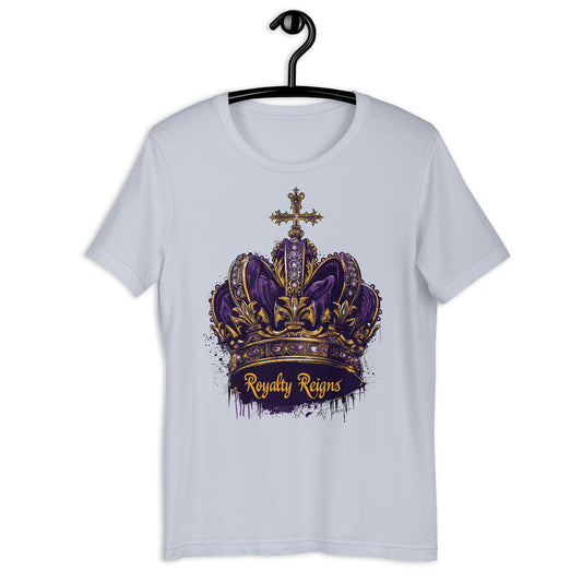 Royalty Reigns Crown T-Shirt - Bold Black Apparel