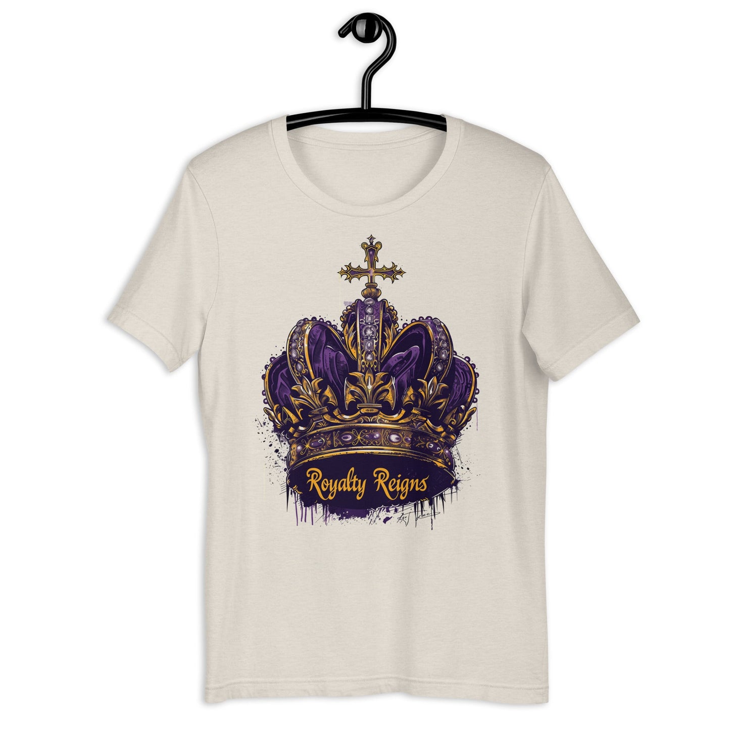 Royalty Reigns Crown T-Shirt - Bold Black Apparel