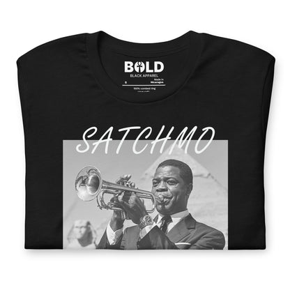 Satchmo Egypt 1961 T-Shirt - Bold Black Apparel