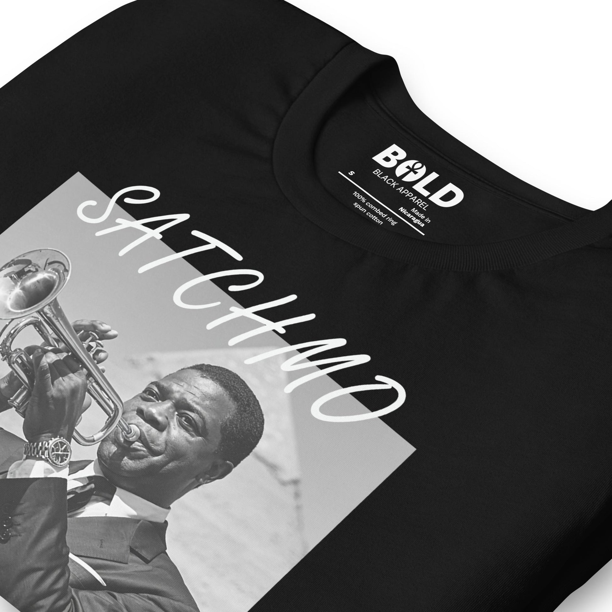 Satchmo Egypt 1961 T-Shirt - Bold Black Apparel