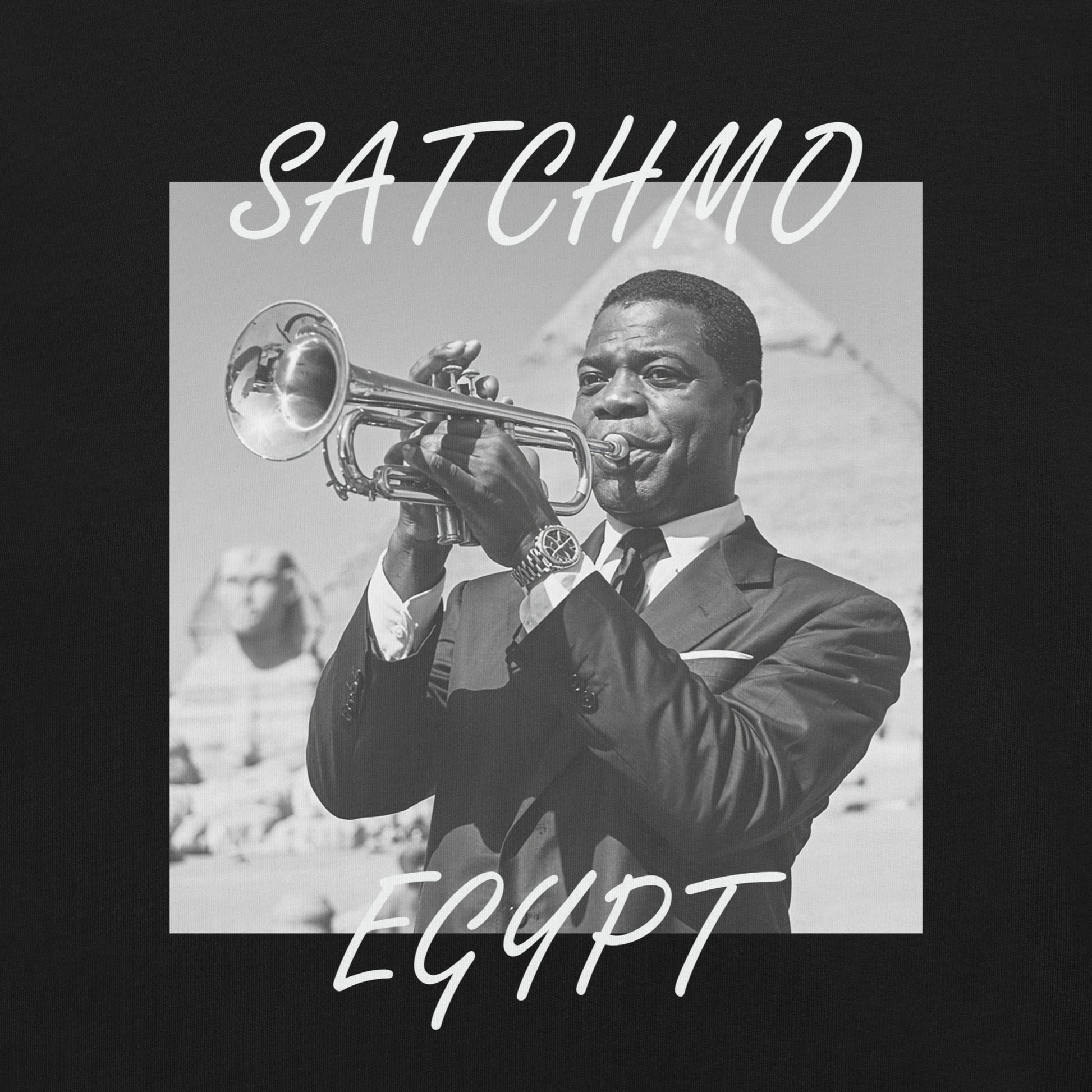 Satchmo Egypt 1961 T-Shirt - Bold Black Apparel