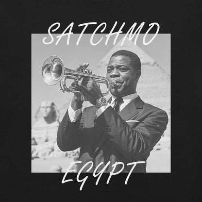 Satchmo Egypt 1961 T-Shirt - Bold Black Apparel
