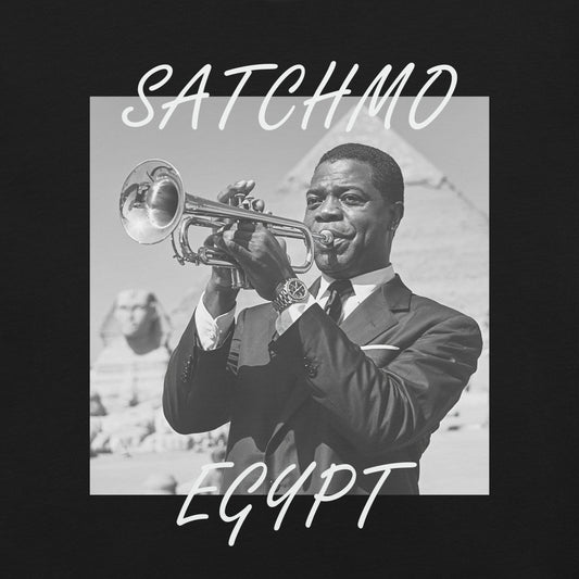 Satchmo Egypt 1961 T-Shirt - Bold Black Apparel