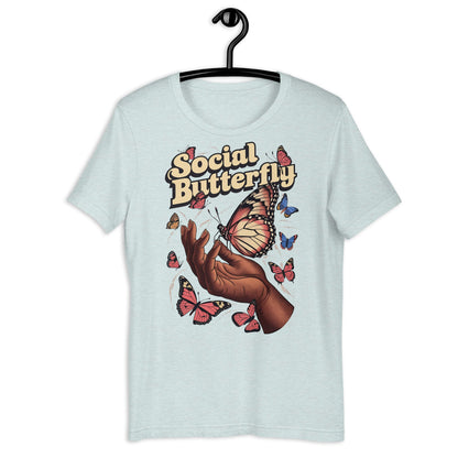 Social Butterfly T-Shirt - Bold Black Apparel