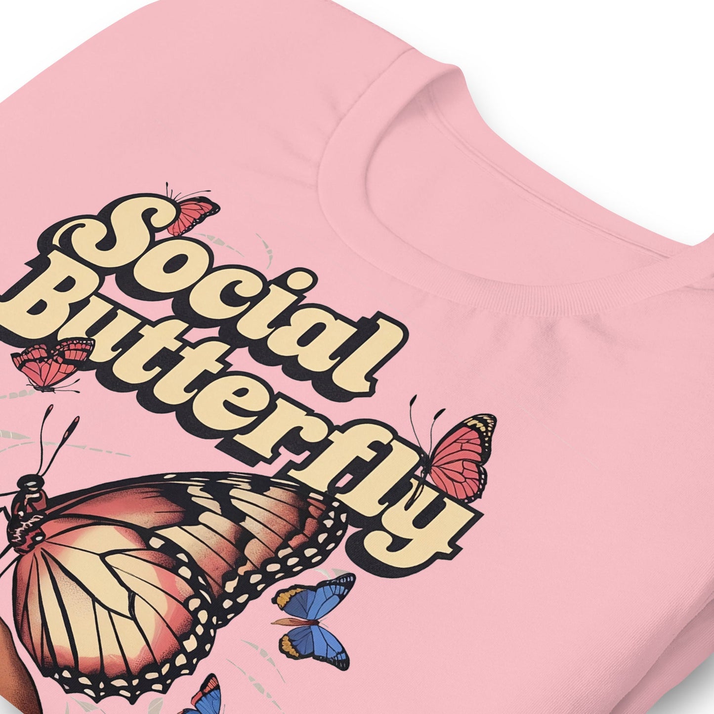 Social Butterfly T-Shirt - Bold Black Apparel
