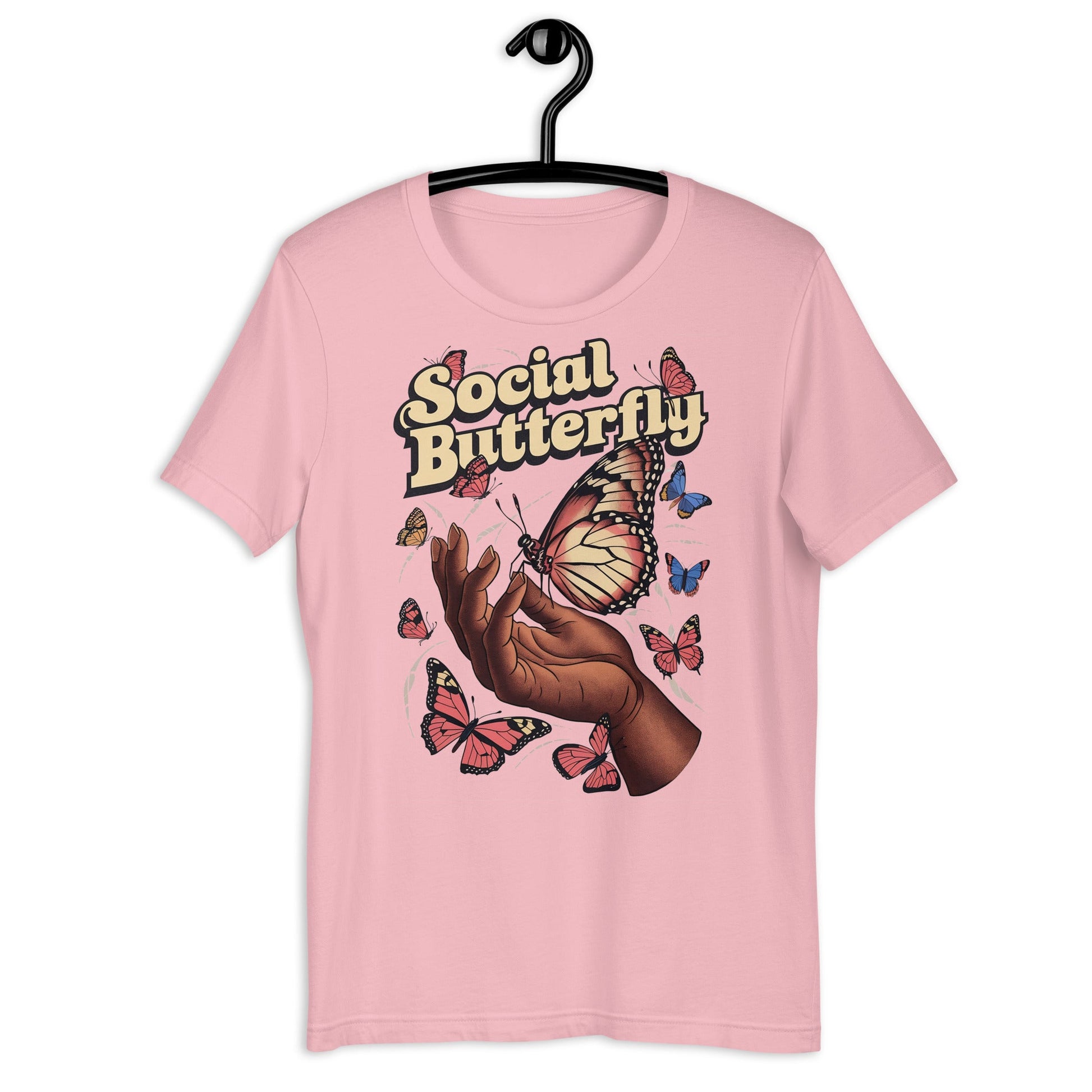 Social Butterfly T-Shirt - Bold Black Apparel