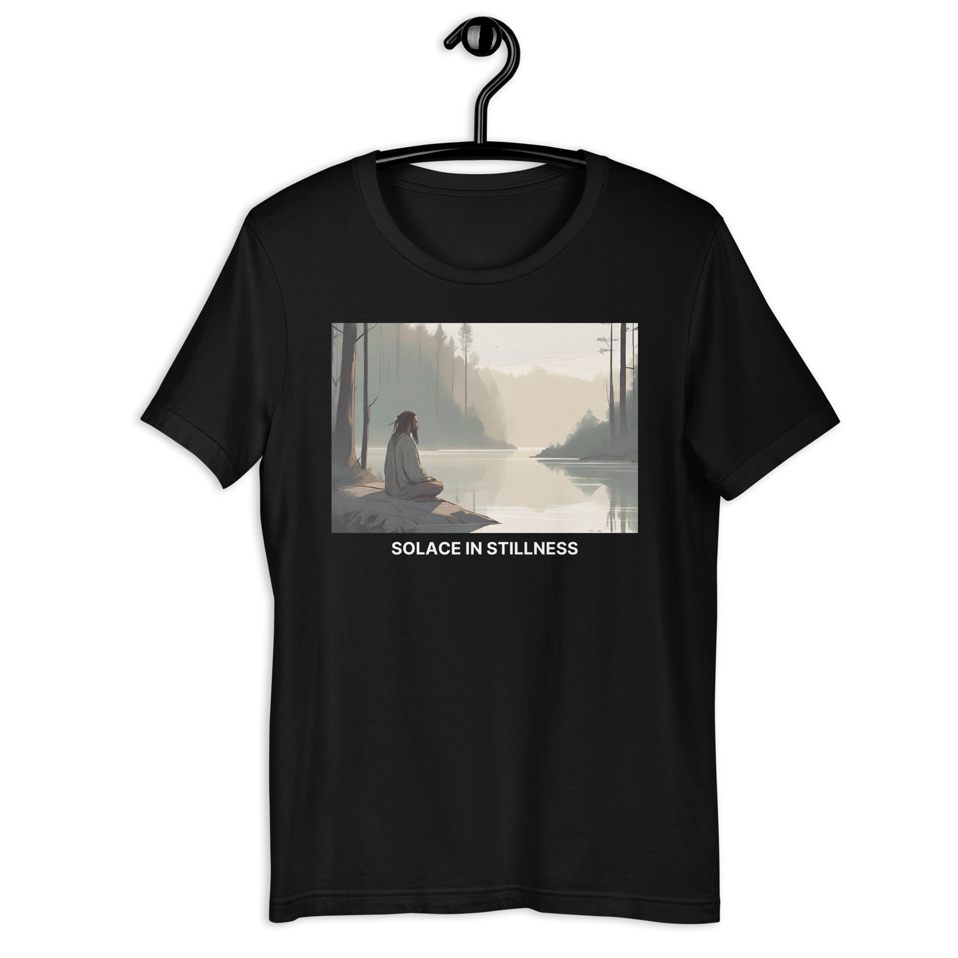 Solace in Solitude Canvas T-shirt - Bold Black Apparel