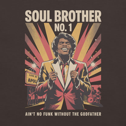 Soul Brother James Brown T-Shirt - Bold Black Apparel
