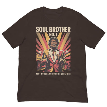 Soul Brother James Brown T-Shirt - Bold Black Apparel