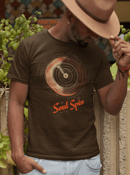 Soul Spin T-Shirt - Bold Black Apparel