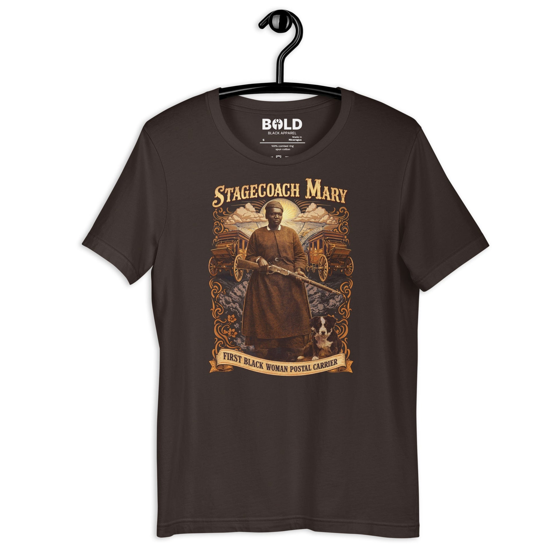Stagecoach Mary Fields T-Shirt - Bold Black Apparel